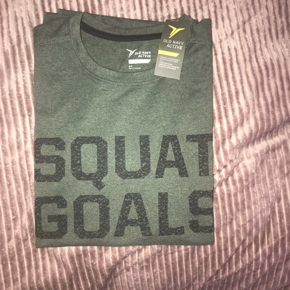 Active wear “SQUAT GOALS” shirt